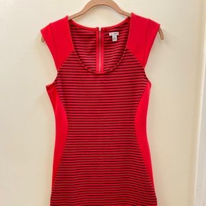 (SOLD) Red Striped Mini Dress
